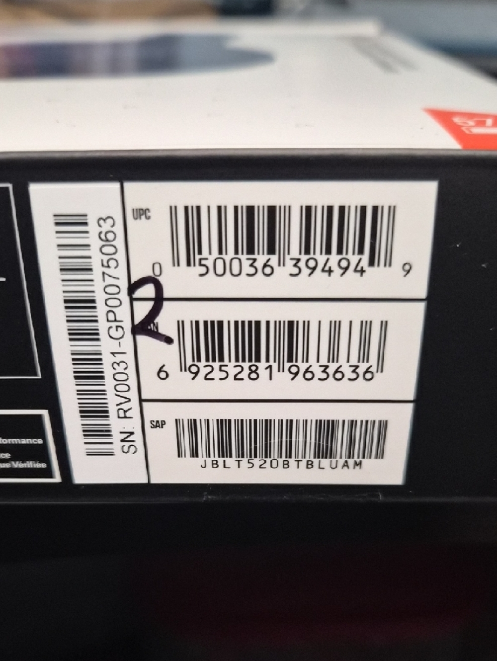 JBL Navy Blue Wireless Over-Ear Headphones - Picture 3 of 3